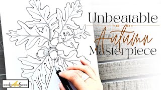 From Simple Sketch to Stunning Masterpiece: The Art of Drawing Fall Leaves & Acorns!