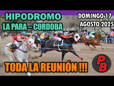 CARRERAS HIPODROMO MUNICIPAL LA PARA - CORDOBA (17-08-2025)