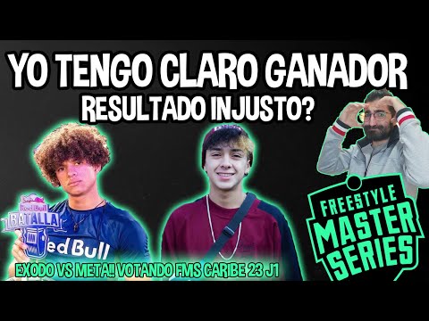 "METALINGÜÍSTICA VS ÉXODO L." VOTANDO #FMSCARIBE J1 - #FMS23 (REACCION)