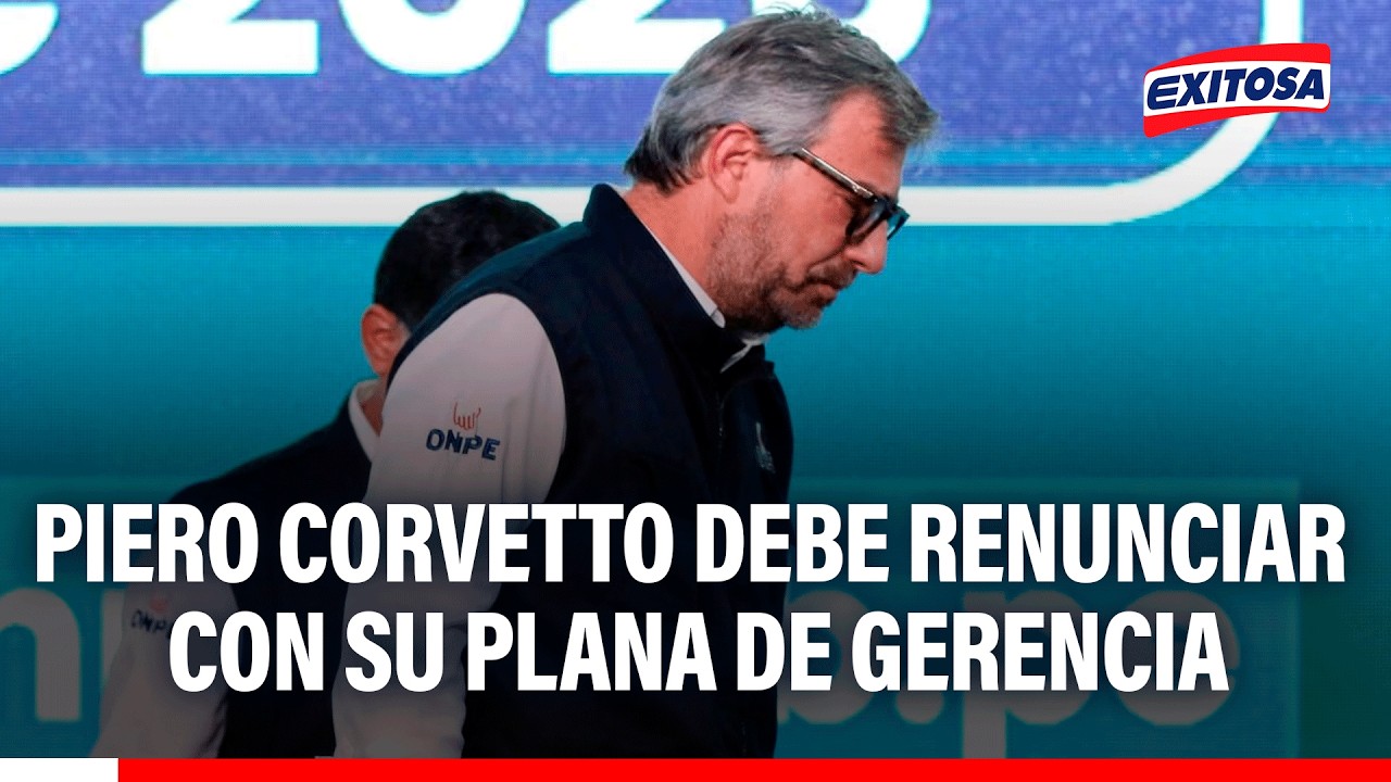🔴🔵 Piero Corvetto a la ONPE y su plana de gerencia tienen que renunciar, según penalista