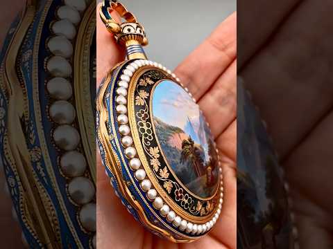 【museum quality】A fantastic ILBERY enamel painting pocket watch from 19th century  #pocketwatch