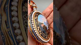 【museum quality】A fantastic ILBERY enamel painting pocket watch from 19th century  #pocketwatch