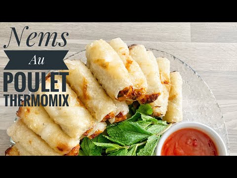 Nems au poulet croustillants faciles | #thermomix
