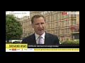 Sky News interview with Benny Hill theme