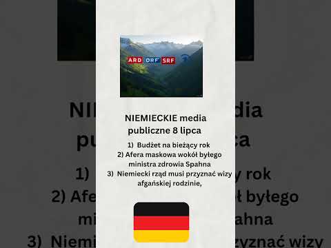 Niemieckie media publiczne 8 lipca