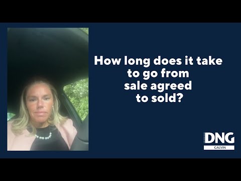 How long does it take a house to go from sale agreed to sold