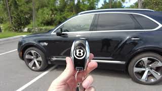 How to Unlock and Lock Your Bentley Bentayga Using you Smart Key and the Door Handle