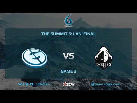 Evil Geniuses vs Team Faceless, Game 2, The Summit 6, LAN-Final