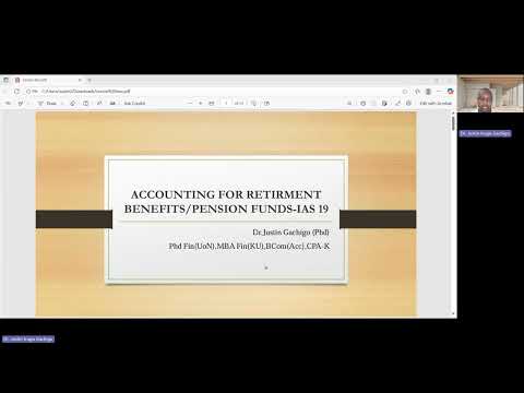 ACCOUNTING FOR RETIRMENT BENEFITS/PENSION FUNDS-IAS 19