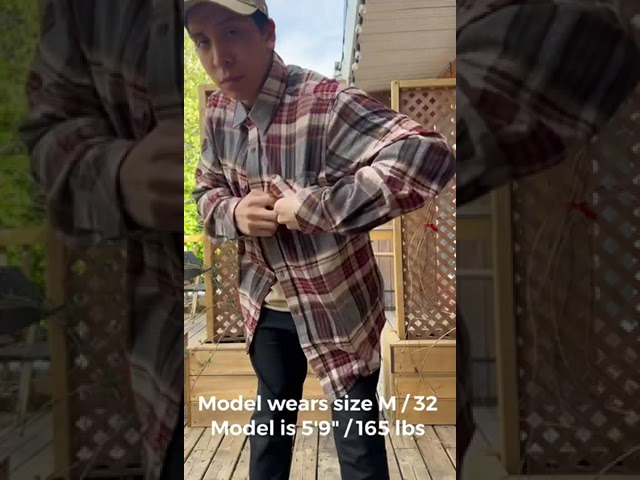 Vídeo relacionado con Legendary Whitetails Buck Camp Flannel Shirt Camiseta con Botones, Platin Cuadros, Large Hombres