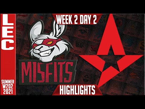 MSF vs AST Highlights | LEC Summer 2021 W2D2 | Misfits Gaming vs Astralis