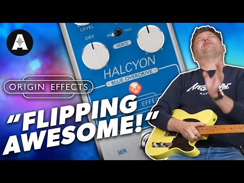 Origin Effects Halcyon Blue Overdrive Pedal - Andertons Origin Effects Halcyon Blue Overdrive Pedal - Andertons