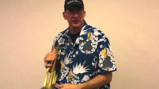 Trumpet tip,  comming back to the horn after a several days off.