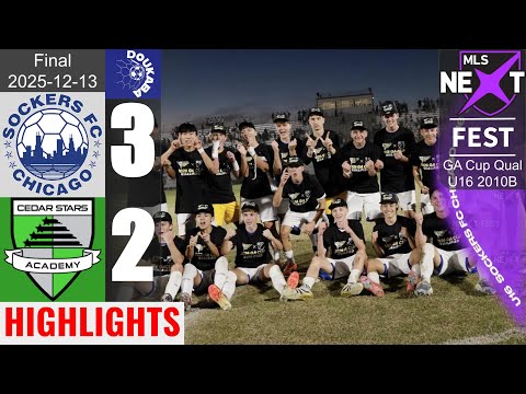 🏆 GA Qual Champ | Sockers FC Chicago 10B 3-2 CSA Bergen 10B | GA Cup Qual U16 | Final |2025-12-13|HL