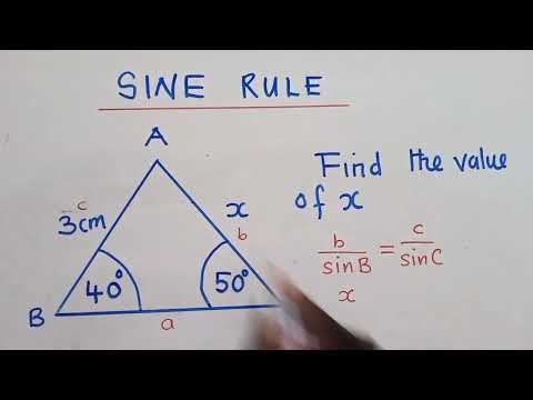 Trigonometry-Sine rule