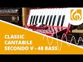 Classic Cantabile 48 Bass Accordion "Secondo V" Red thumbnail 10