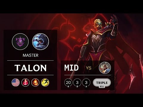 Talon Mid vs Corki - NA Master Patch 9.8