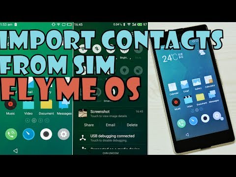 IMPORT CONTACTS FROM SIM MEIZU@FlymeOS Hindi-हिन्दी