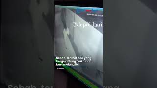 VIRAL! DETIK-DETIK Wanita di Depok Terekam Buang Bayi di Selokan, Tali Pusar Masih Melekat