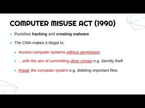 Computer Misuse Act (1990) and RIPA (2000)