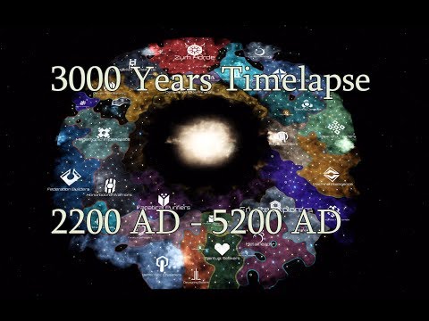 Stellaris:Apocalypse 3000 Years Timelapse [4k 60Fps]