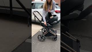 We LOVE this Infant Car Seat 😍 The Cybex Cloud T reclines on the pushchair & the ISOFIX base ✨