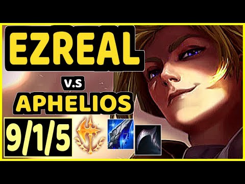SLASHER1144 (EZREAL) vs APHELIOS - 9/1/5 KDA BOTTOM ADC CHALLENGER GAMEPLAY - NA