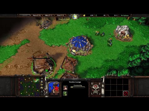 Warcraft 3 Frozen Throne how to defend against 3 peasant tower rush easily as Orc - Orc Vs Human