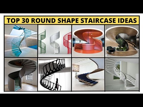 best 30 round shape staircase ideas for house | small space stairs idea | modern design stair ideas