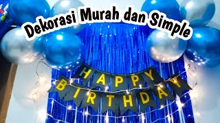 Download lagu CHEAP AND SIMPLE BIRTHDAY DECORATIONS || BLUE COLOR THEME mp3