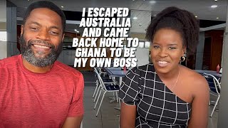 "I left a country that I saw no future and I returned home to Africa to get my life back"