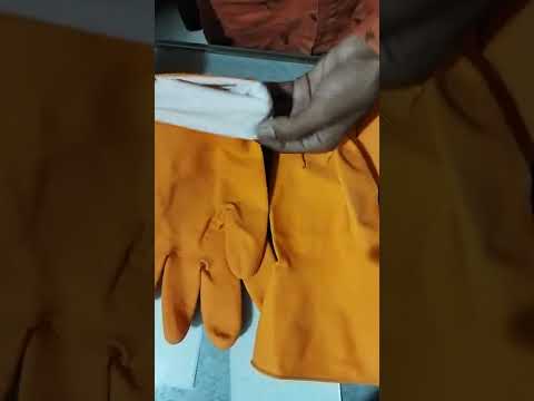 Senseous Orange Rubber Hand Gloves