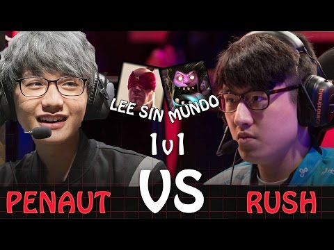 Rush VS Peanut  - Lee Sin/Mundo 1v1's