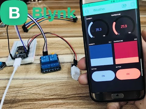 شلون ممكن نتحكم بأجهزة البيت وبنفس الوقت نشوف حراره ورطوبة البيت بستخدام ال IOT