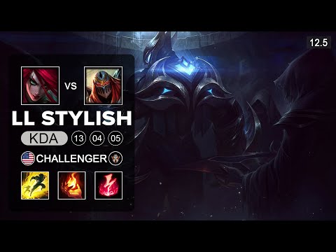 LL Stylish vs KatEvolved - Zed Mid vs Katarina - NA Challenger - Season 12 Patch 12.5