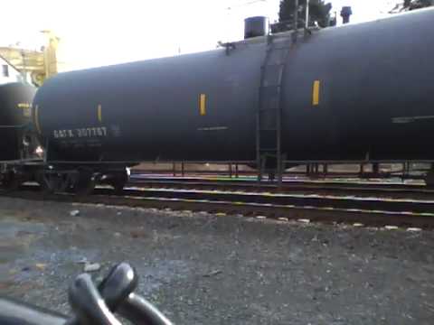 NS 9679 leading with NS 8904 trailing with a mixed freight