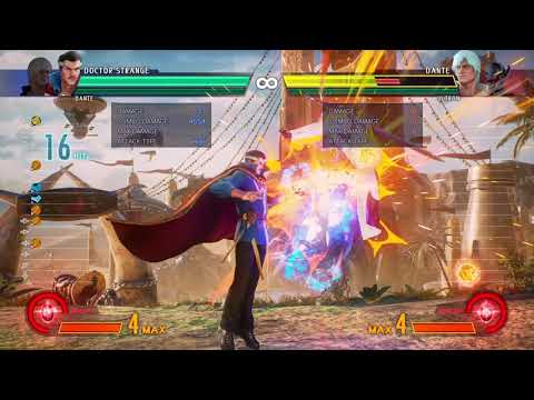 MvC:I - Dr. Strange Solo Stoneless Midscreen Combo (1 bar, 6594)