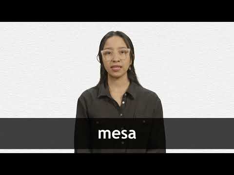 How to pronounce MESA in Latin American Spanish