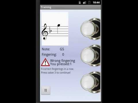 Trumpet Fingering Trainer Video