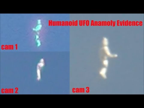 Humanoid Ufo Anomoly Captured on 3 Cameras over LA W/ Vanishing Orb In Its Hand Video