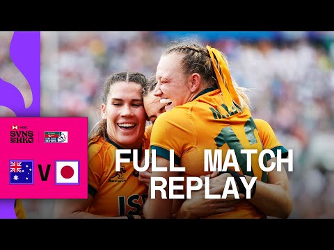 Breaking through a defensive wall | Australia v Japan | HONG KONG HSBC SVNS | Full Match Replay