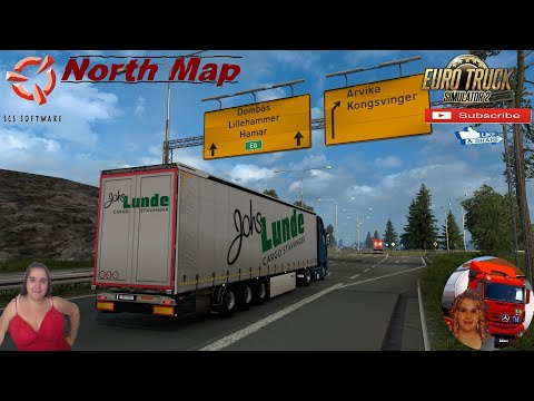 Euro Truck Simulator 2 (1.38 Beta) Road to Hamar Norway New Mercedes Actros MP5 2019 + DLC's & Mods