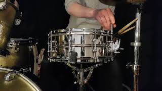 Video thumbnail for Tama SLP Vintage Steel Snare Drum 14" x 5,5" by Desperanto