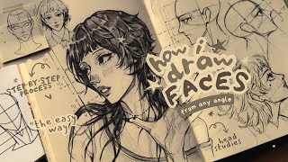 drawing faces from any angle ✶⋆.˚