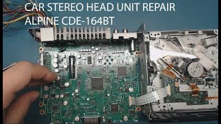 Car Stereo Head Unit Repair. Alpine CDE-164BT.