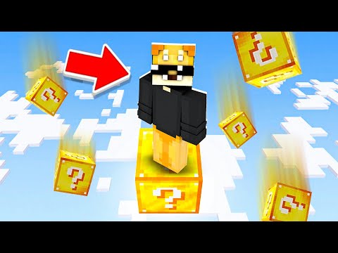 LA MIA PRIMA ONE BLOCK LUCKY BLOCK SU MINECRAFT...FINITA MALISSIMO!