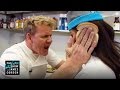 Hell's Cafeteria - Gordon Ramsay Grills Julie Chen & James