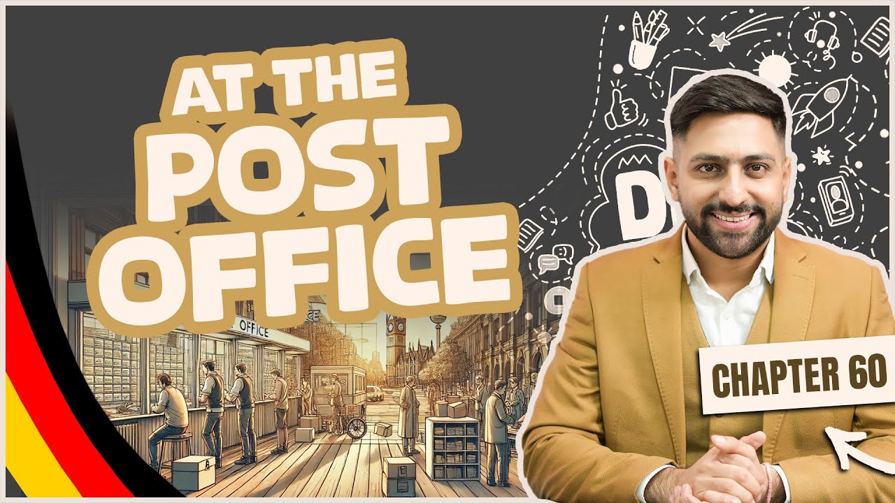 Chapter 60: At the Post Office | Learn German A1 Series 2025 – Score 100/100 in the Goethe A1 Exam