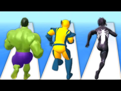 Muscle Rush vs SuperHero Pick 3D vs Titan Rush 3D - Triple Game
