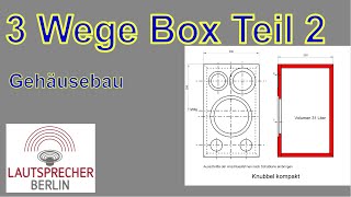 3 Wege Box, Teil 2, Gehäusebau